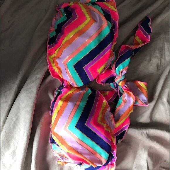 Victoria's Secret rainbow bikini bandeau M - Picture 2 of 6